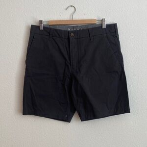 VISSLA Men's Charcoal Flat Front Chino Shorts - 34